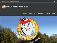 Tablet Screenshot of muddykneeskidsrugby.com